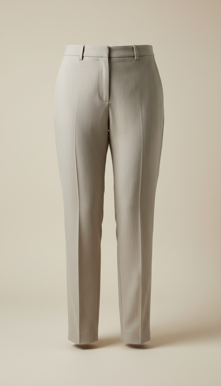 Stone Tapered Pull-On Trousers