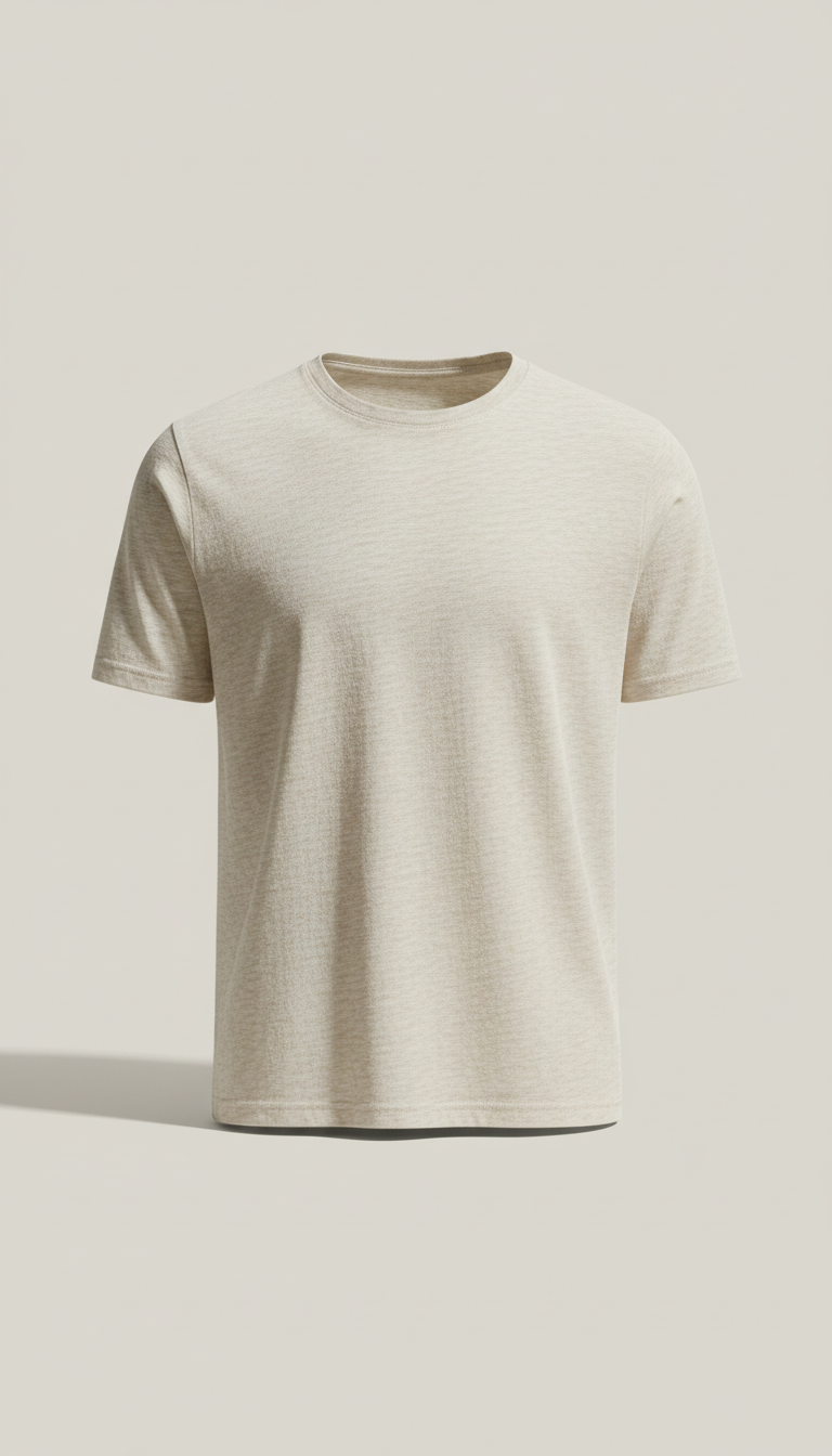 Oatmeal Cotton Everyday Tee